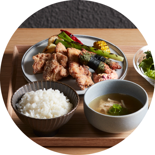 丹波赤どりのから揚げ3種盛り